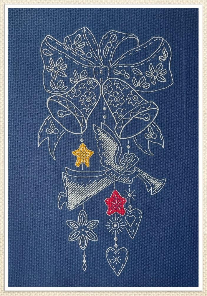 Bow and Bell - Cross Stitch Pattern
