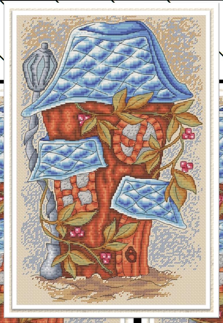 Autumn Cottage - PDF Cross Stitch Pattern