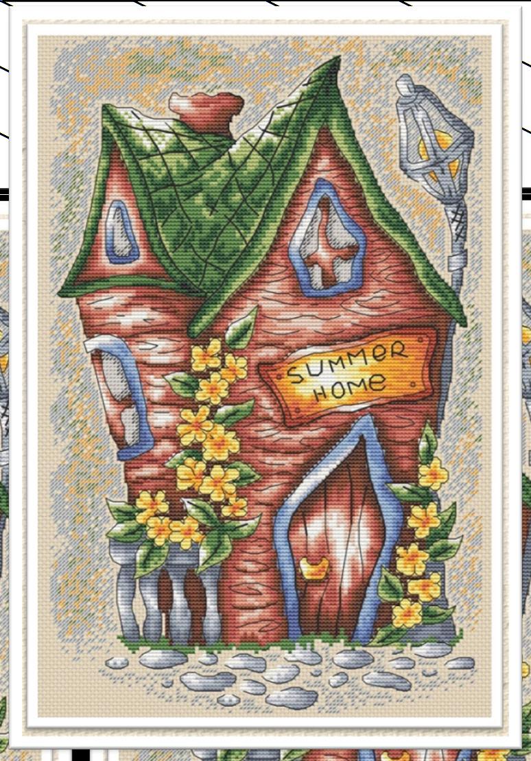 Summer Cottage - Cross Stitch Pattern