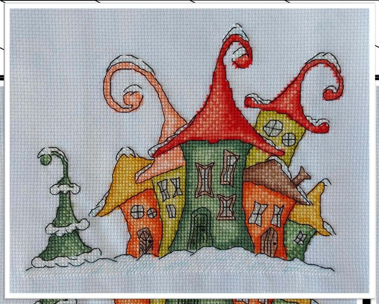 Winter Town - PDF Cross Stitch Pattern