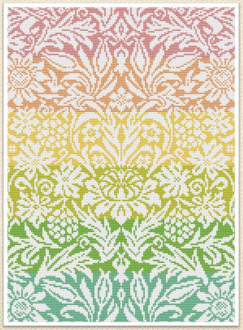 Floral Sampler - PDF Cross Stitch Pattern