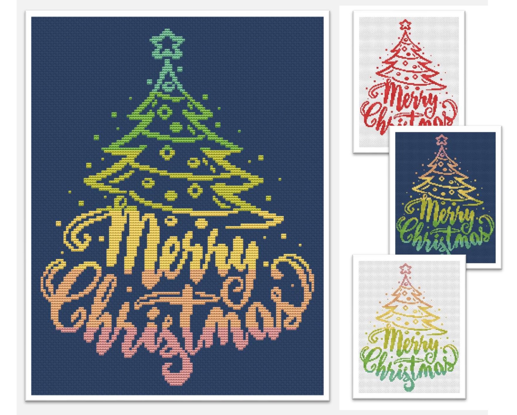 Merry Christmas - Cross Stitch Pattern