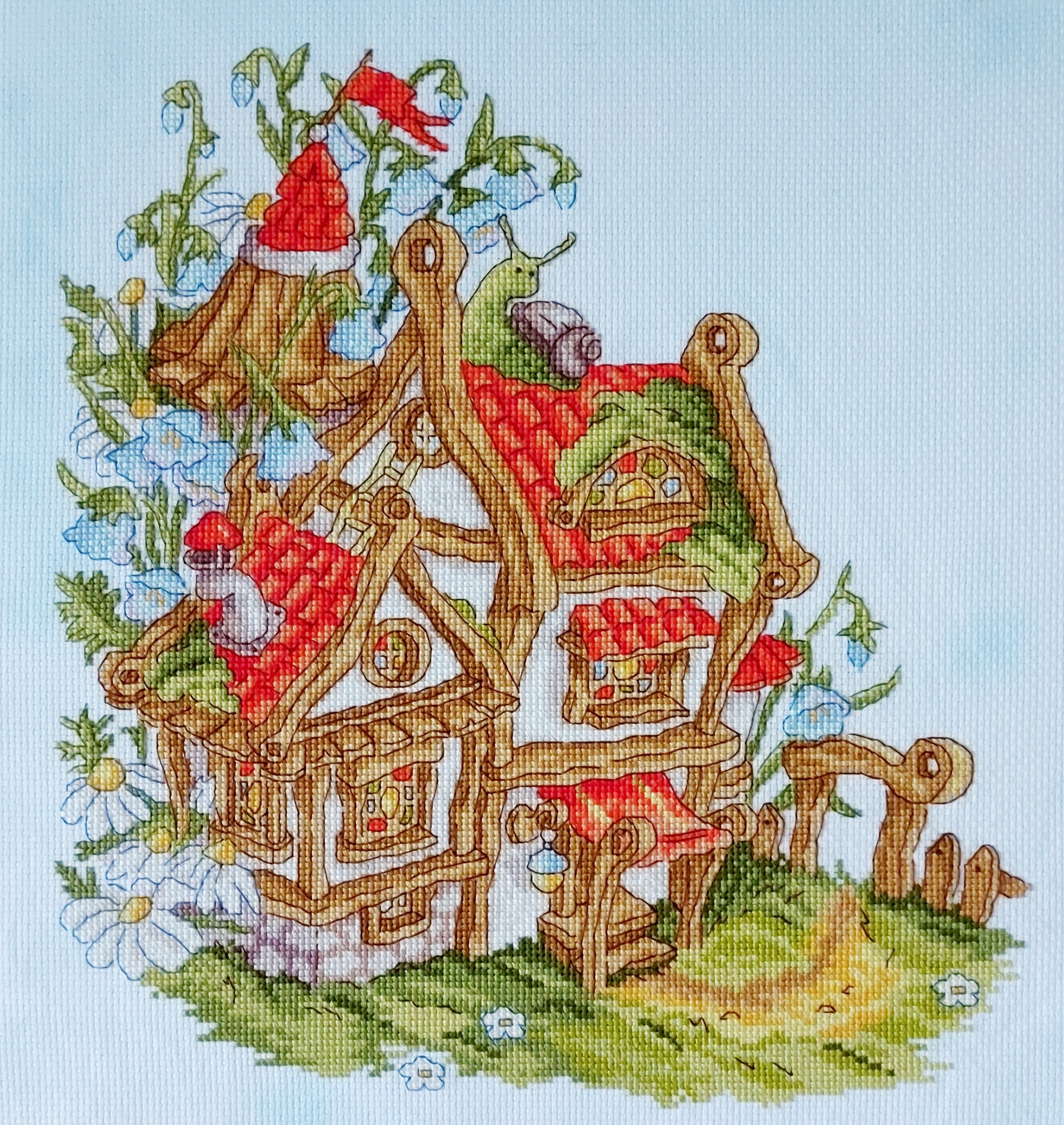 Snail Cottage - Cross Stitch Pattern