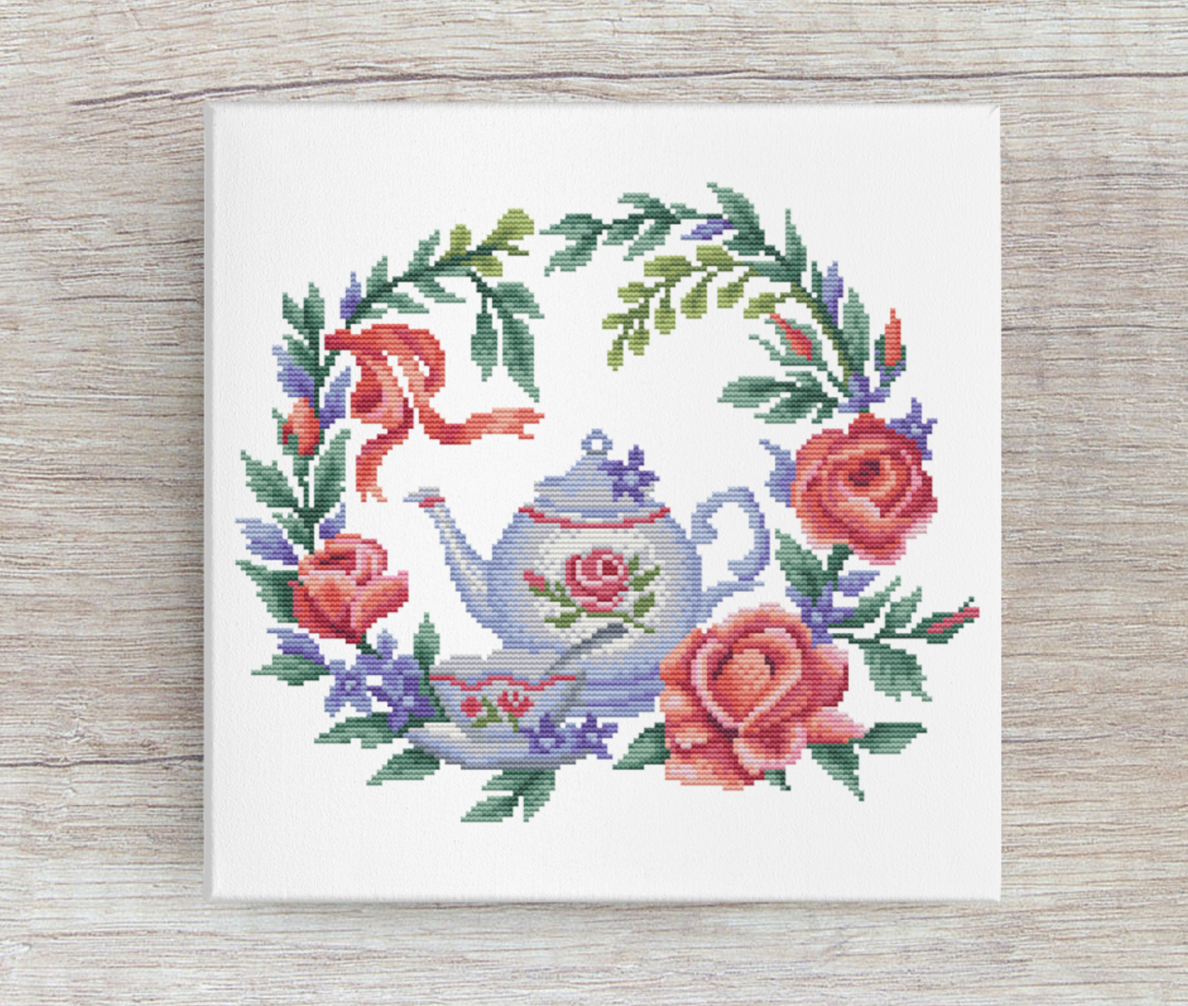Flower Tea N.2 - PDF Cross Stitch Pattern
