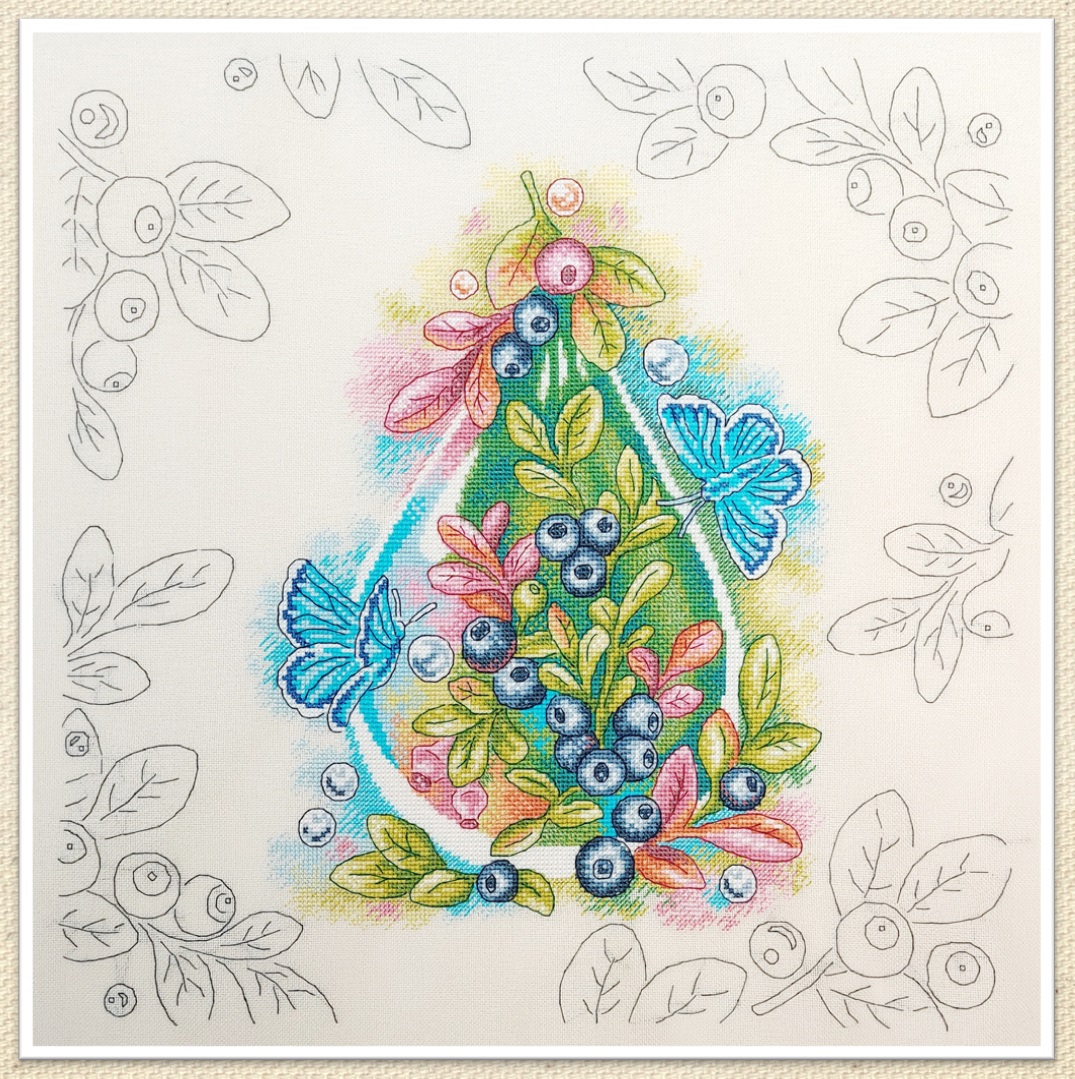Blueberry - PDF Cross Stitch Pattern