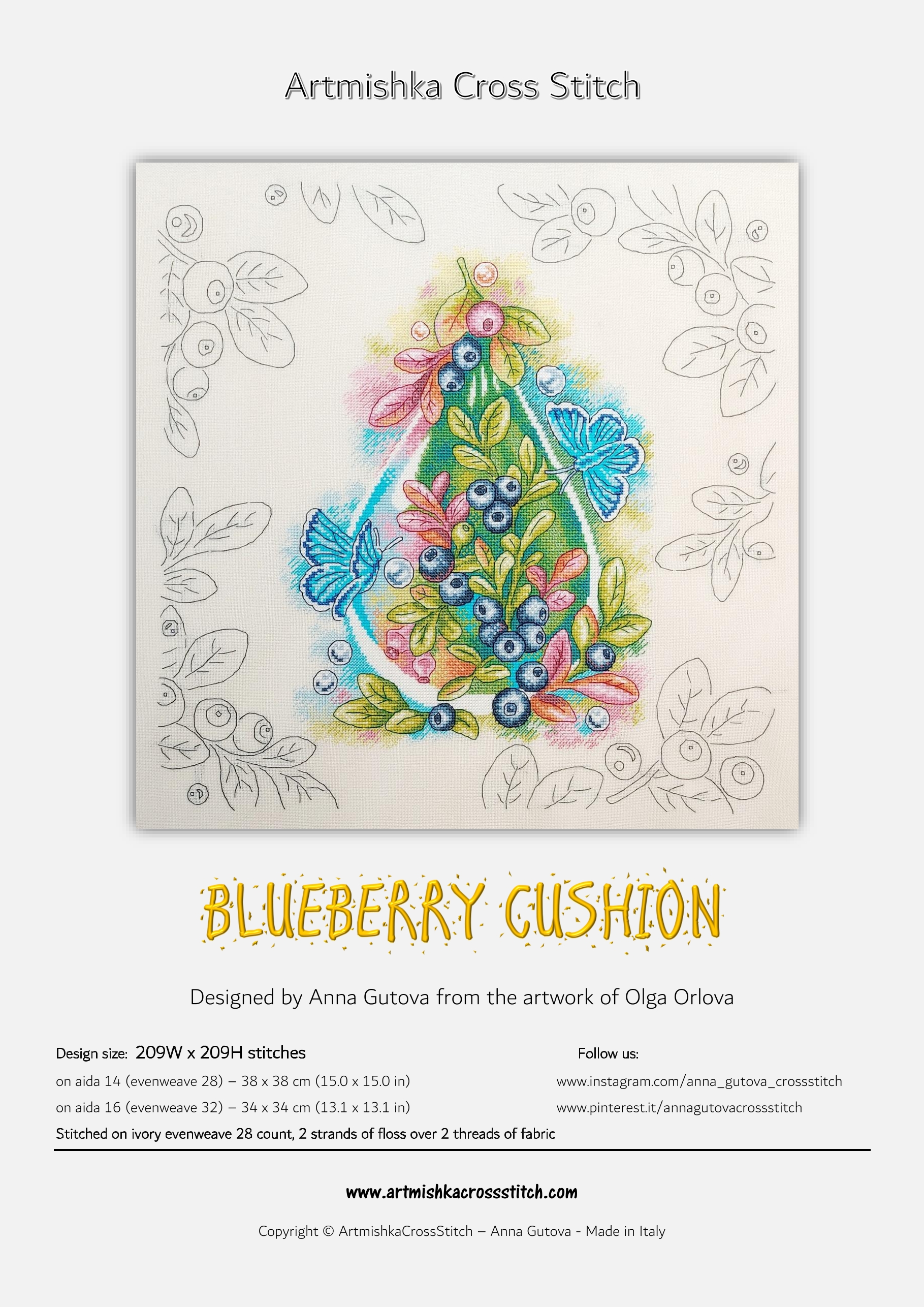 Ladybug - PDF Cross Stitch Pattern