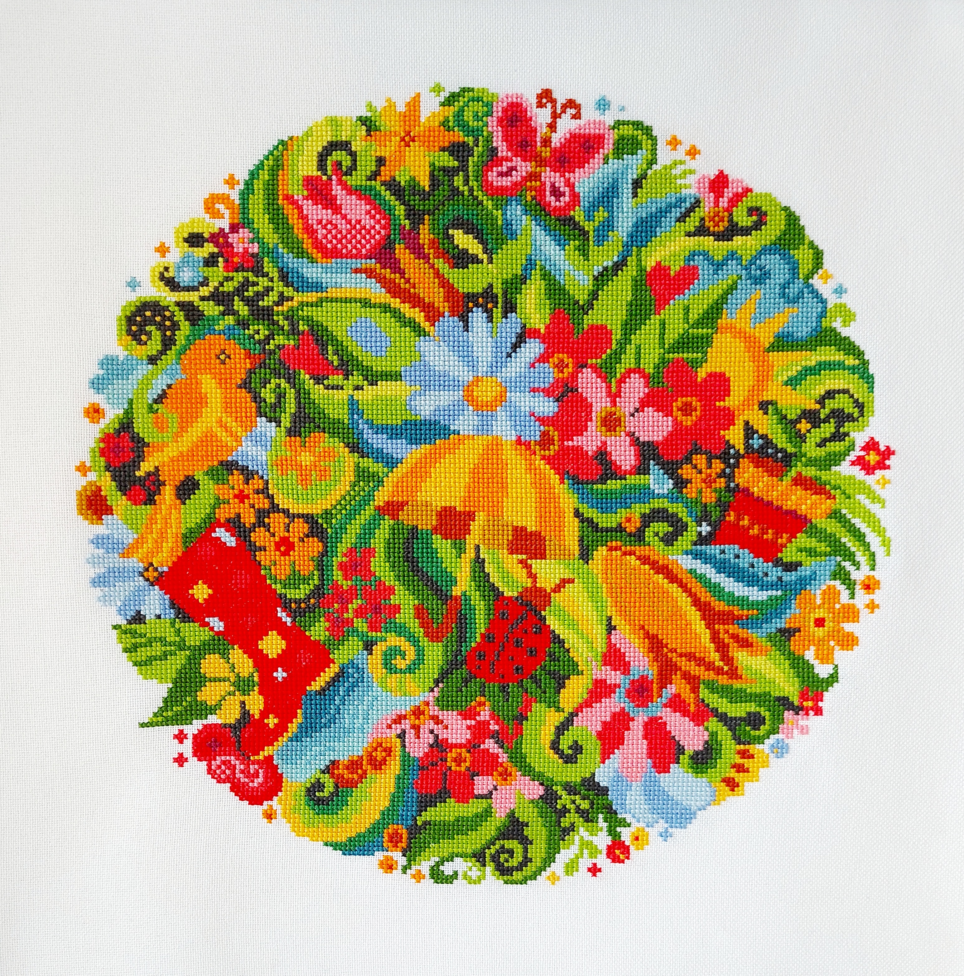 Spring Circle - PDF Cross Stitch Pattern