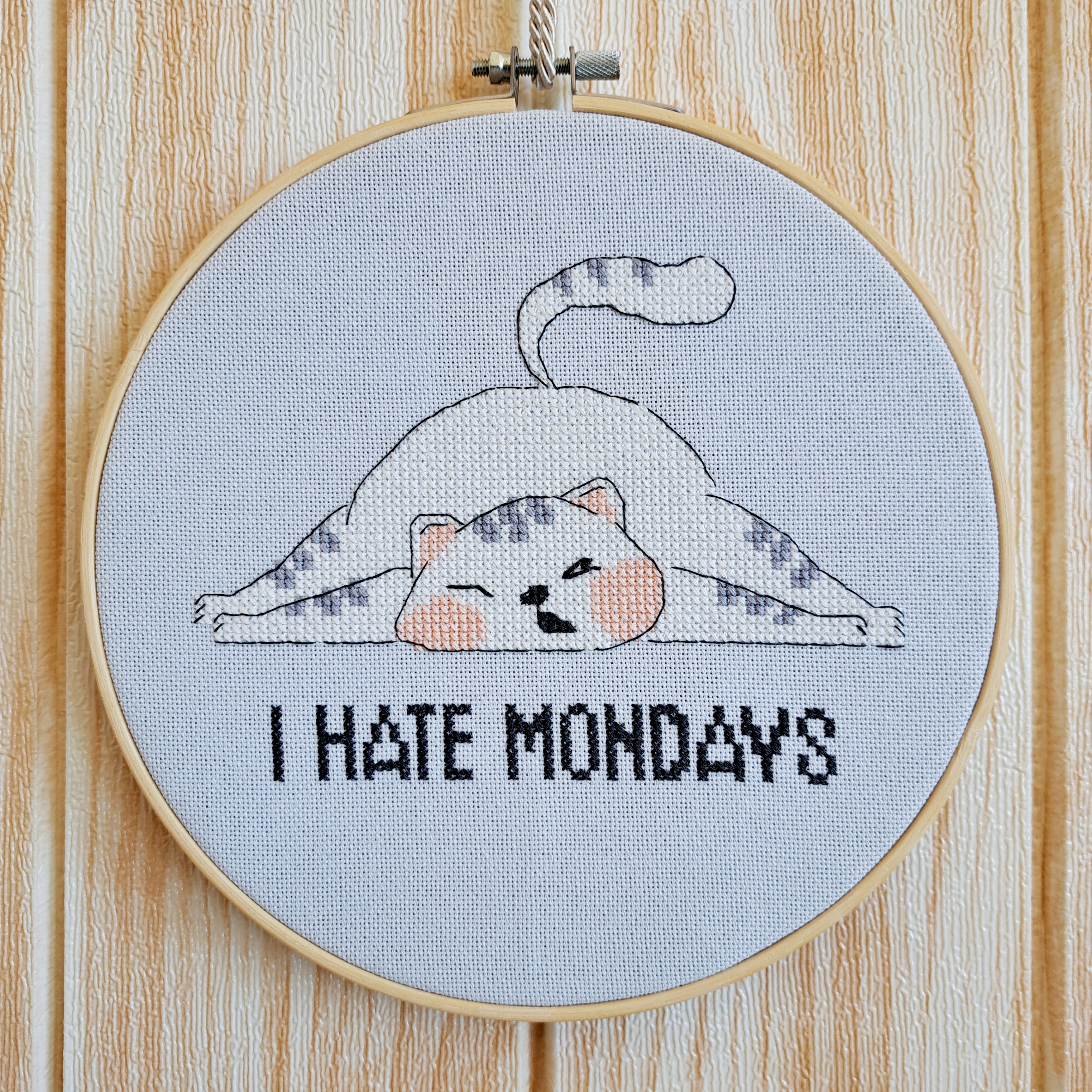 I Hate Mondays - Cross Stitch Pattern