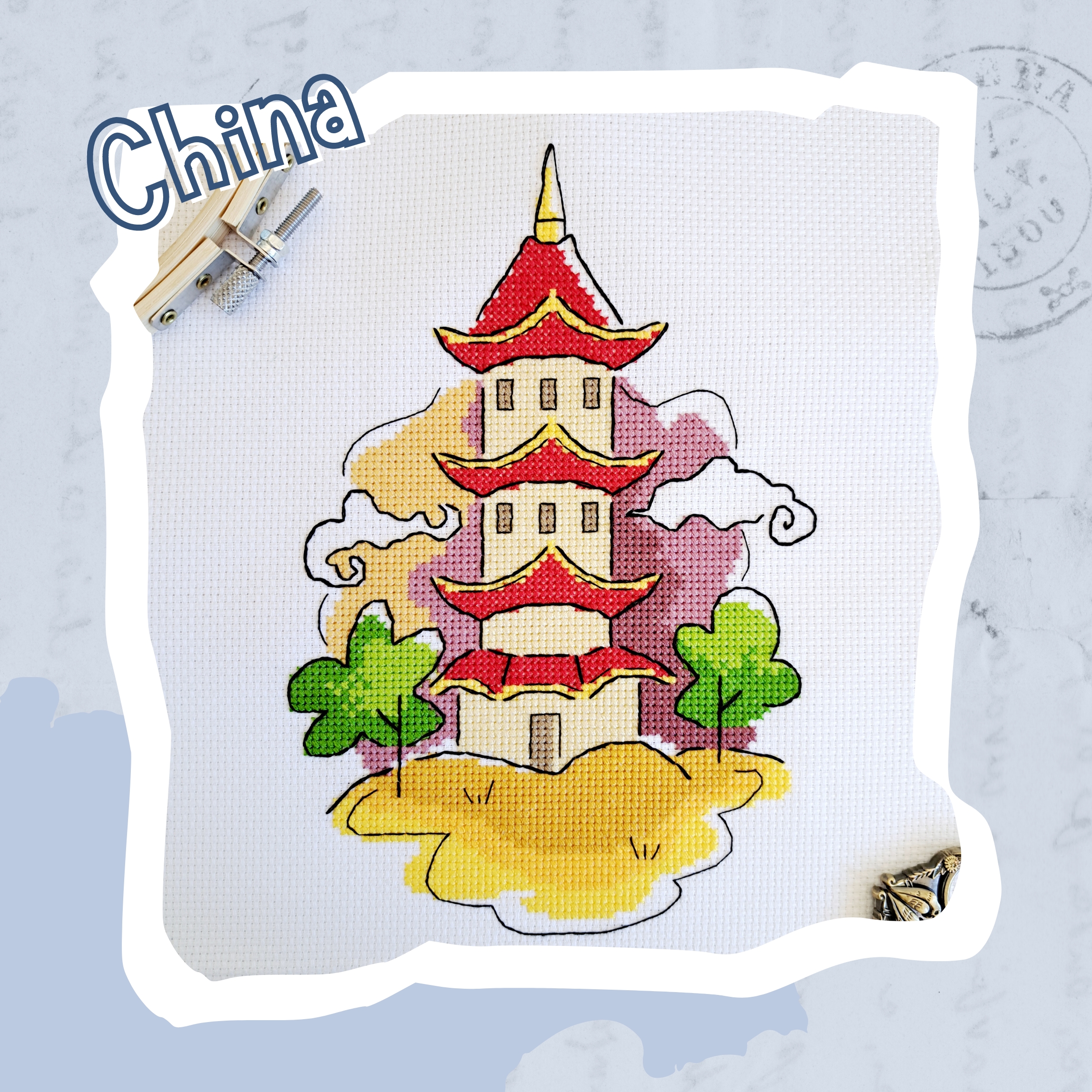 China - Cross Stitch Pattern