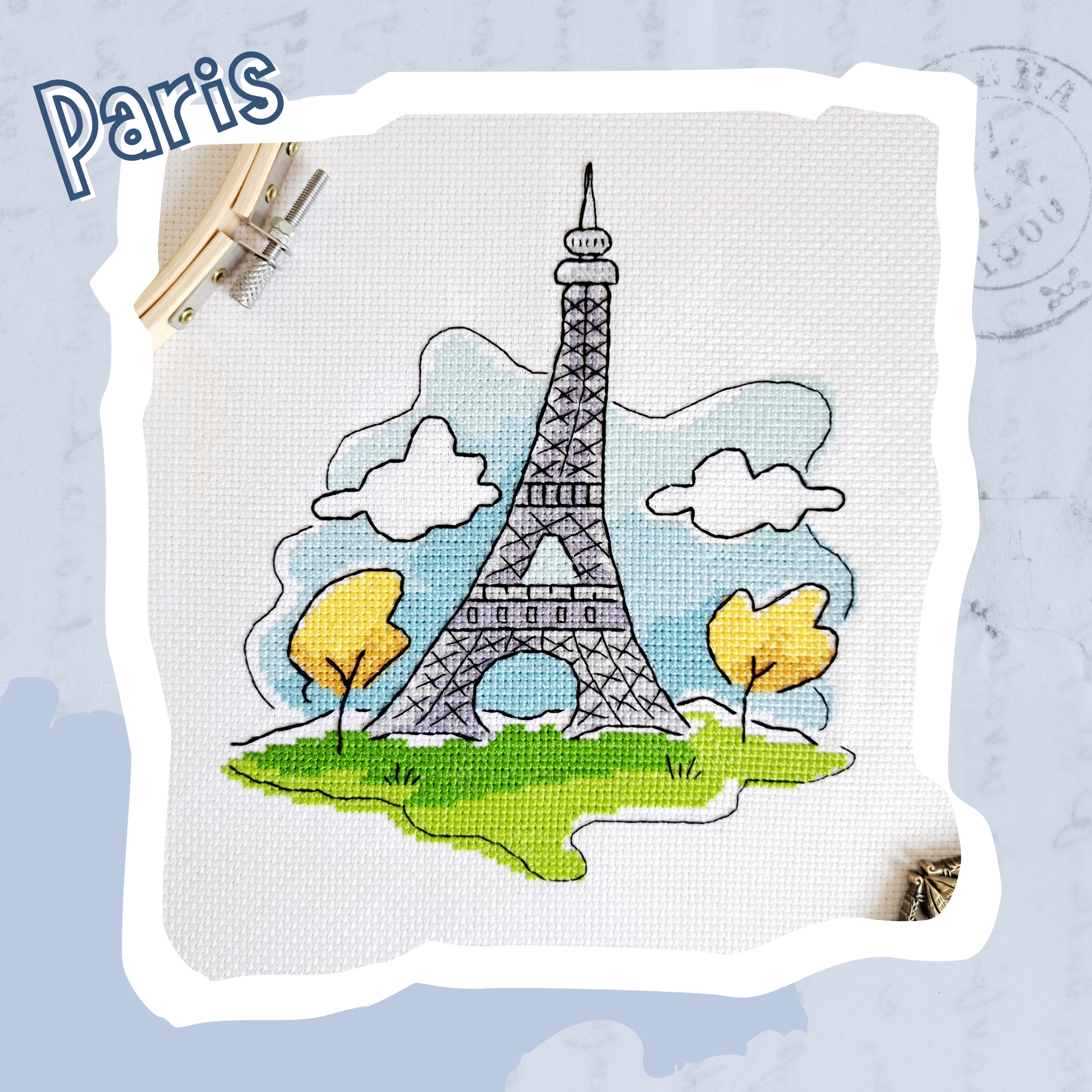 Paris - Cross Stitch Pattern