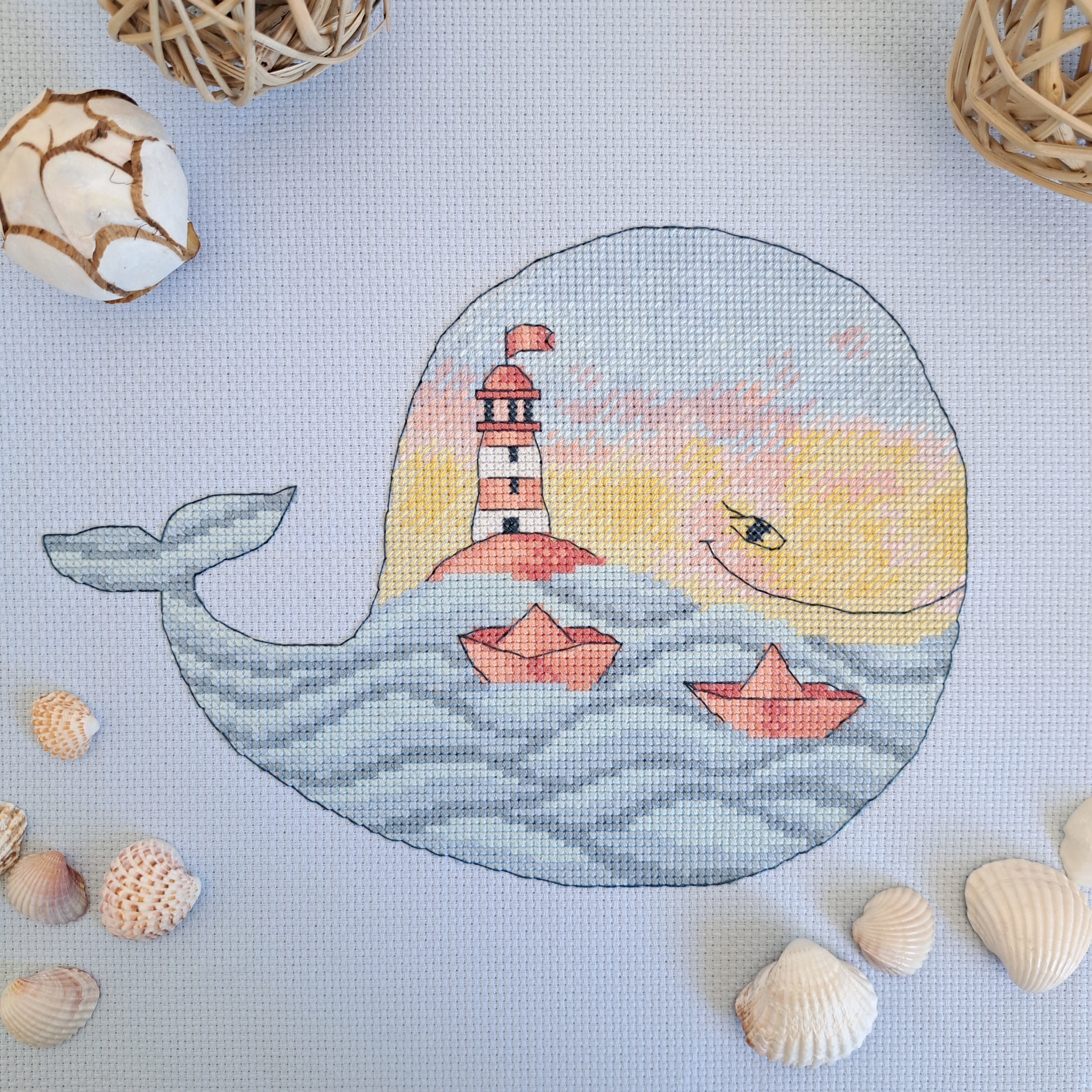 Whale - Cross Stitch Pattern
