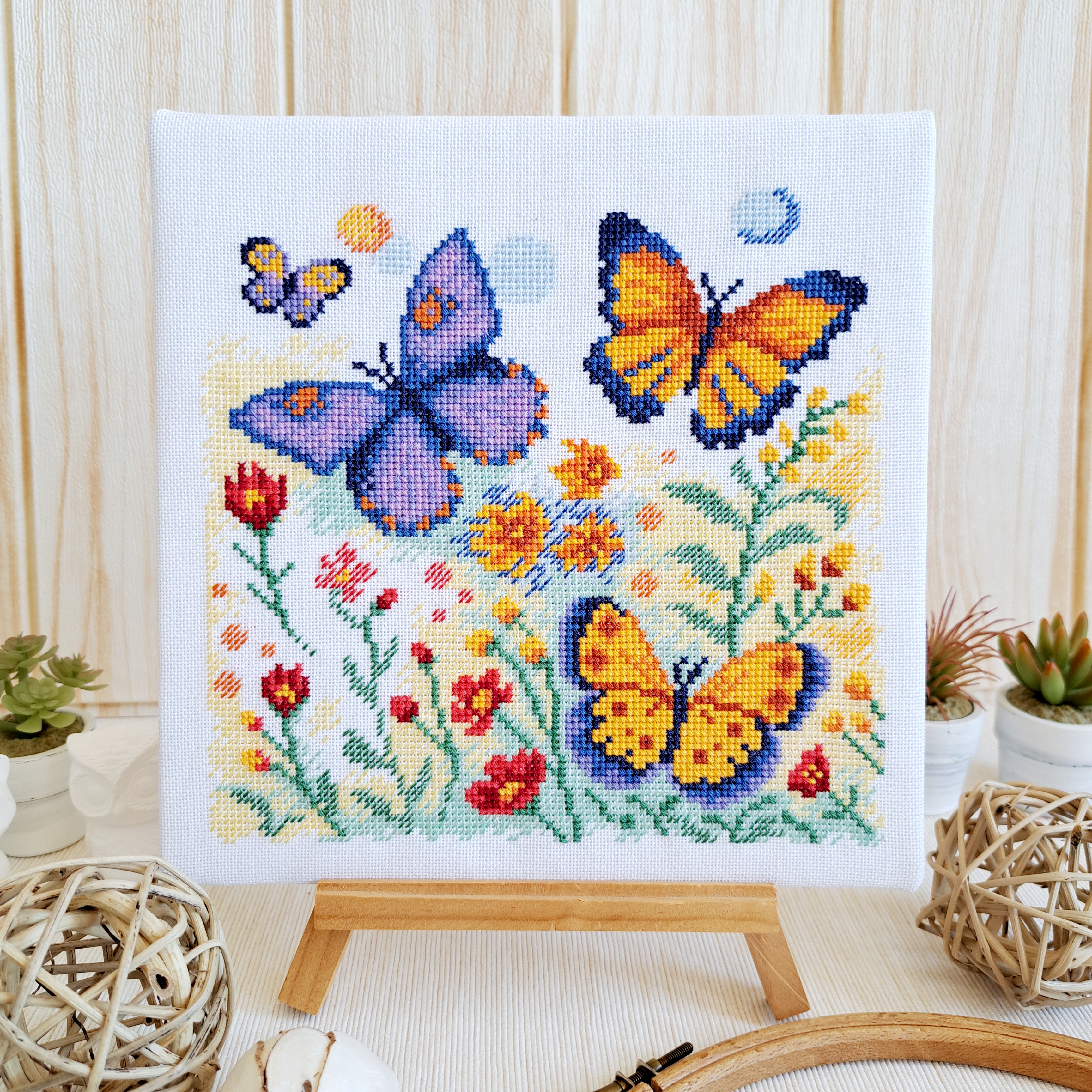 Butterfly Field 1 - PDF Cross Stitch Pattern
