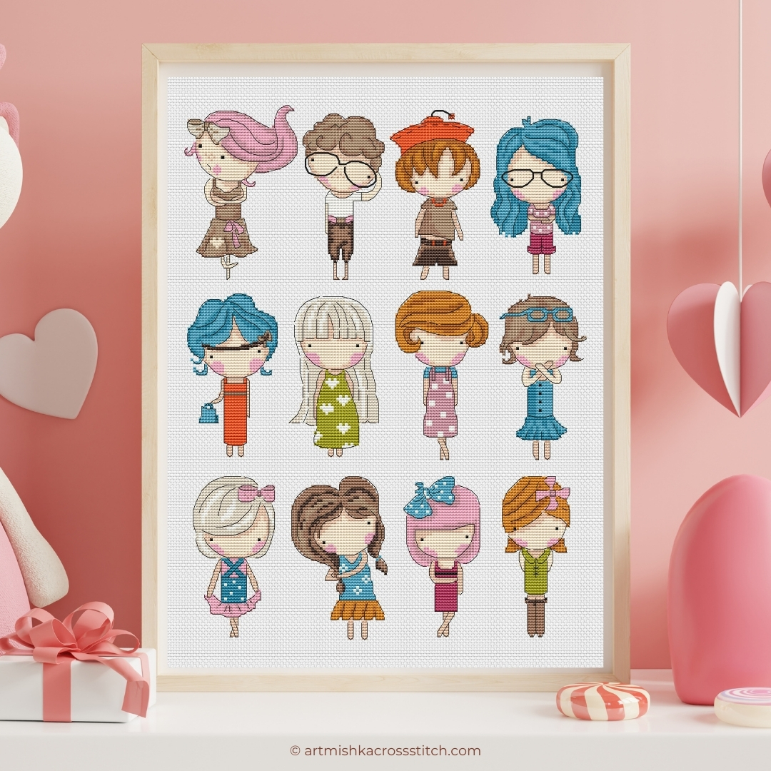 Fashion Sampler - PDF Cross Stitch Pattern