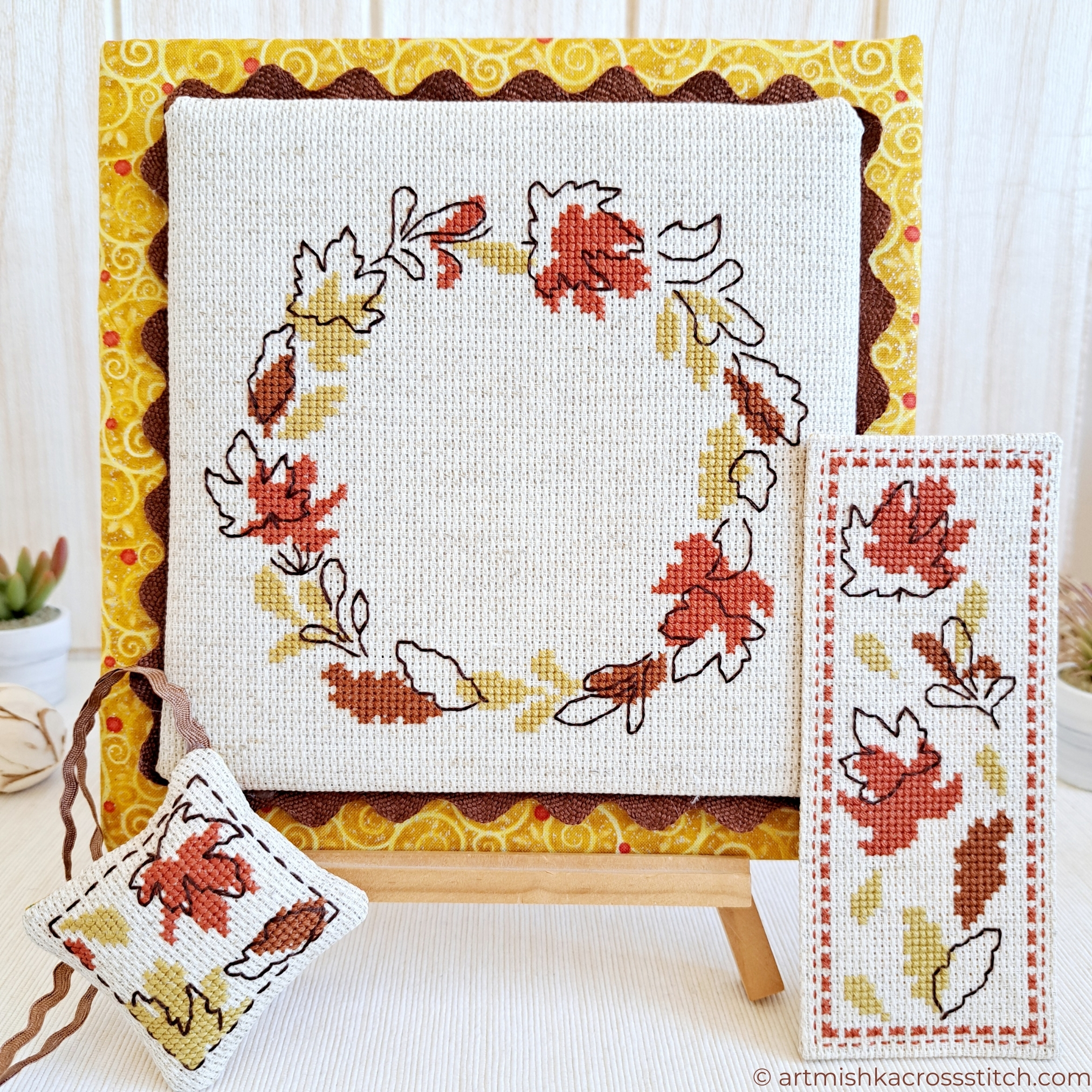 Fall Wreath - Cross Stitch Pattern