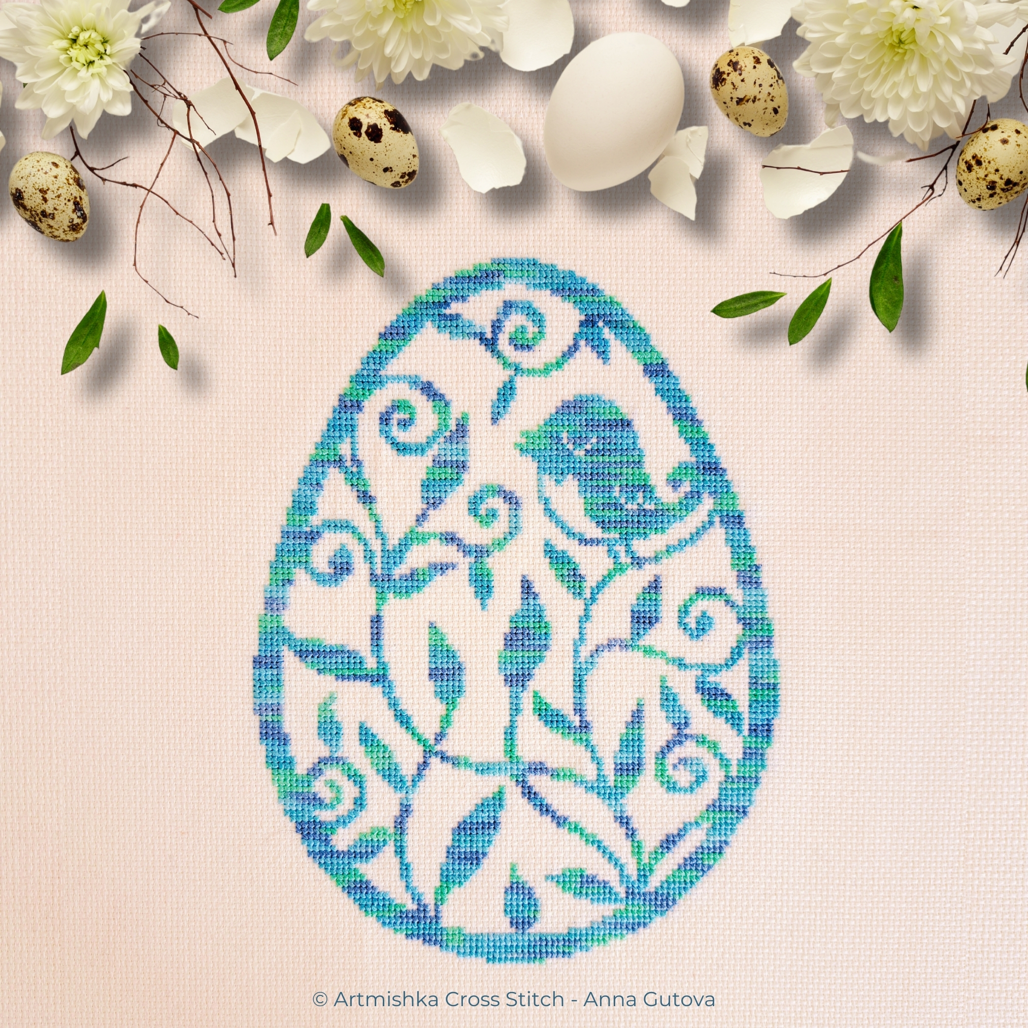 Easter Garden - PDF Cross Stitch Pattern