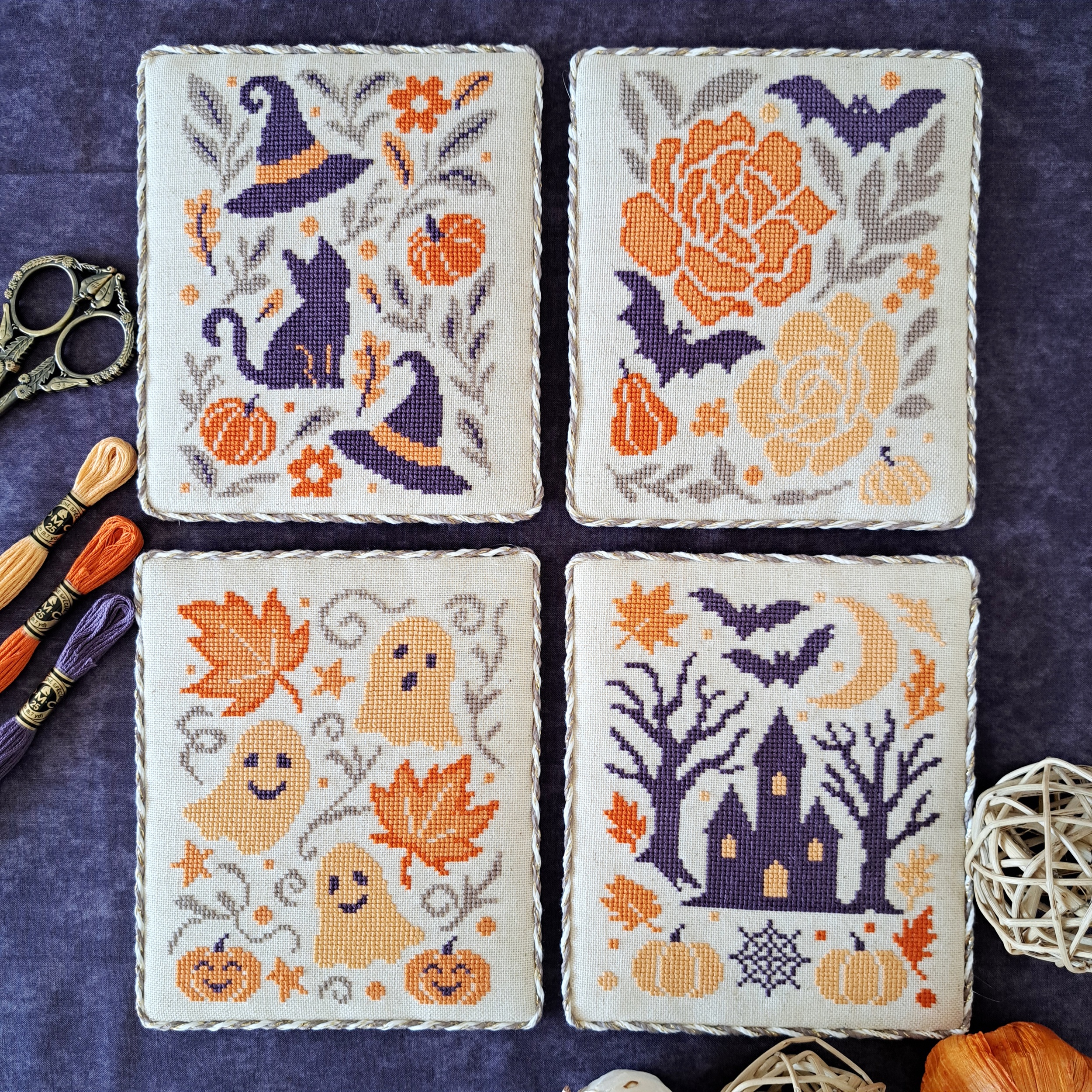 Fall Days - Halloween Cross Stitch Pattern
