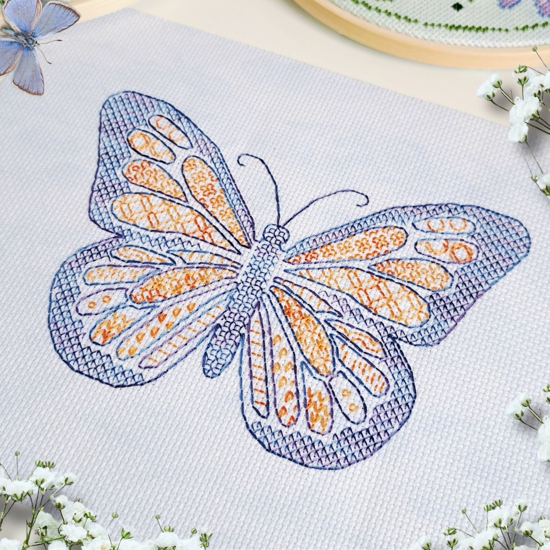 Blackwork Butterfly - Cross Stitch Pattern