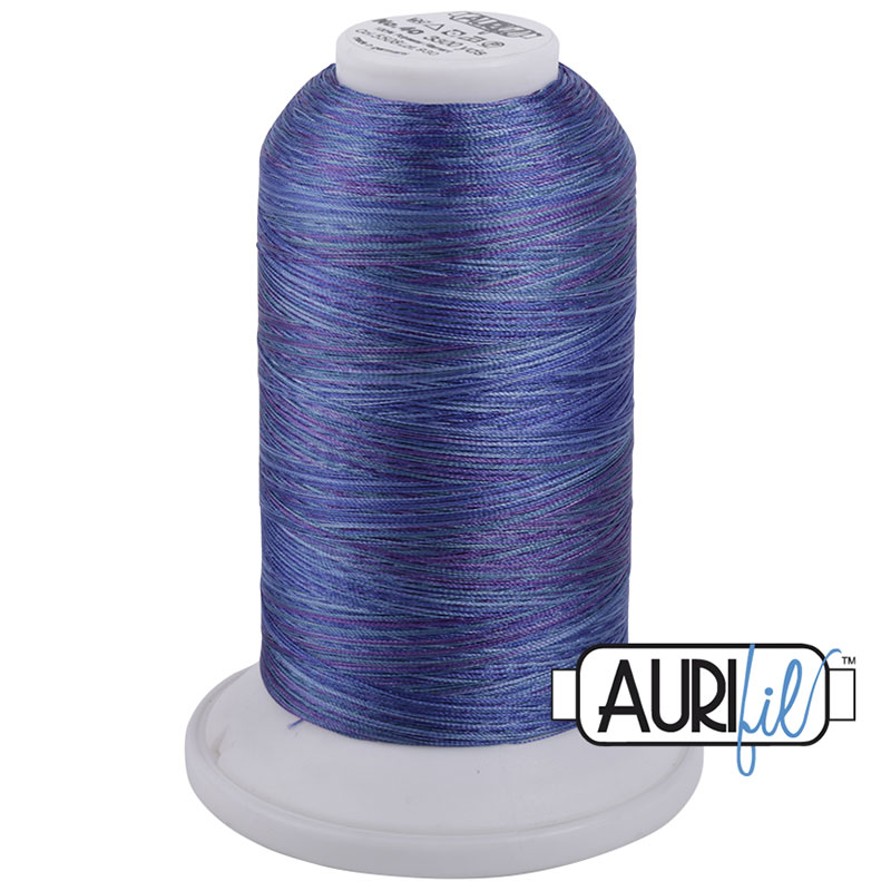 Longarm Poly Thread Variegated 40wt 3000m 5508, zoomed in. Select this picture to zoom back out.