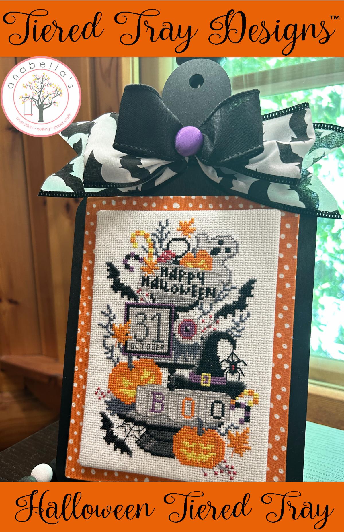 Tiered Tray Designs Halloween - Cross Stitch Pattern 