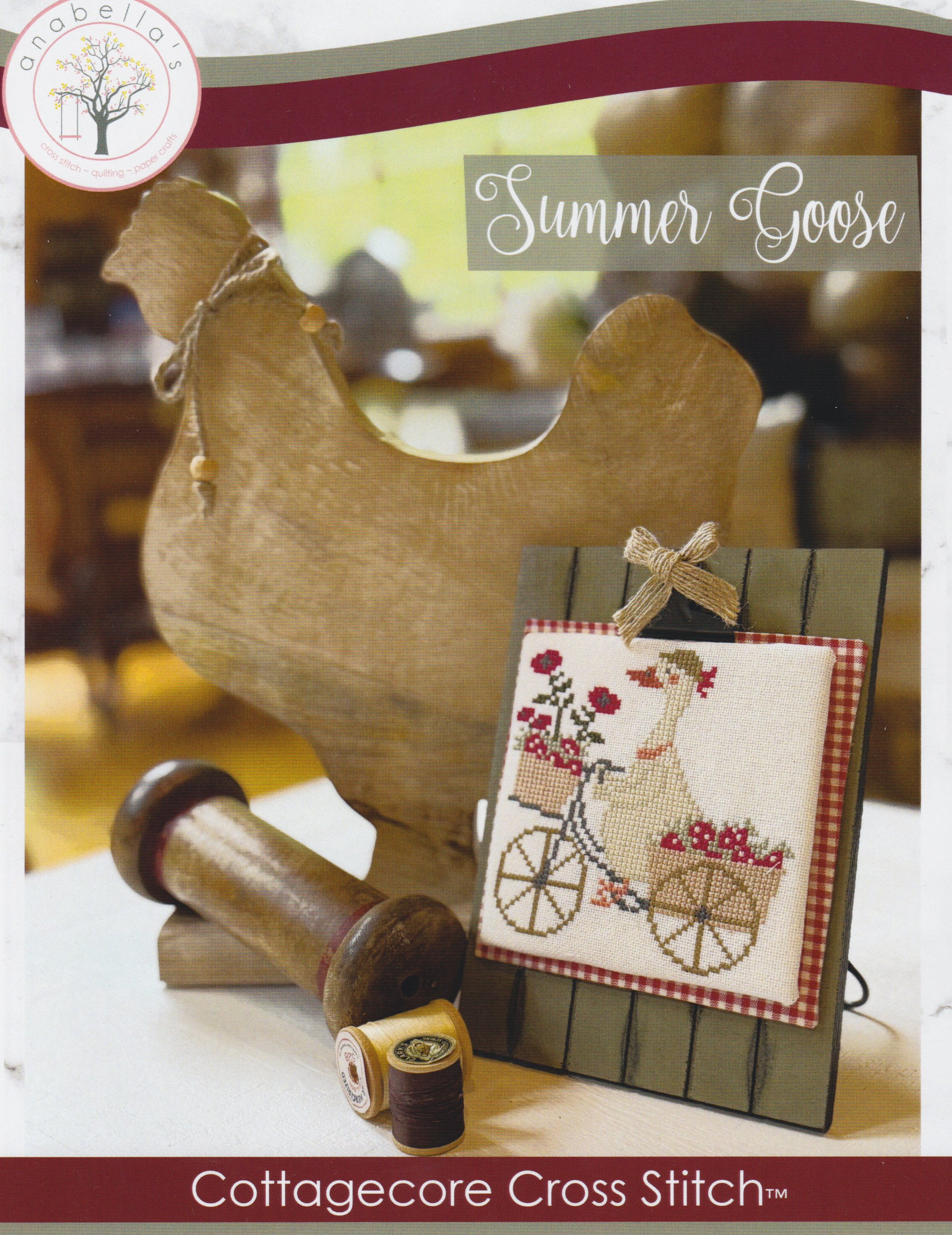 Summer Goose - Cottagecore - Cross Stitch Pattern 