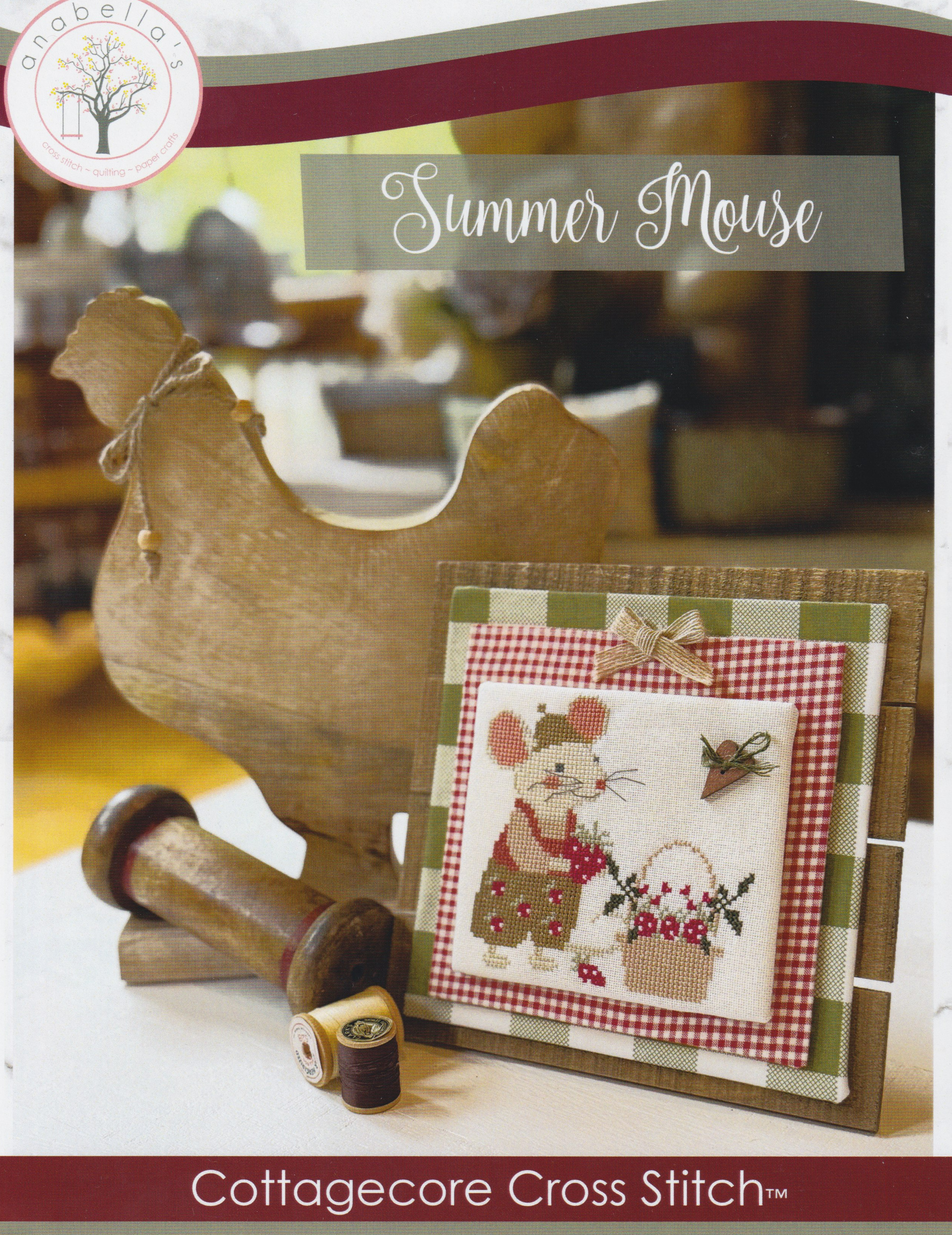 Summer Mouse - Cottagecore - Cross Stitch Pattern 