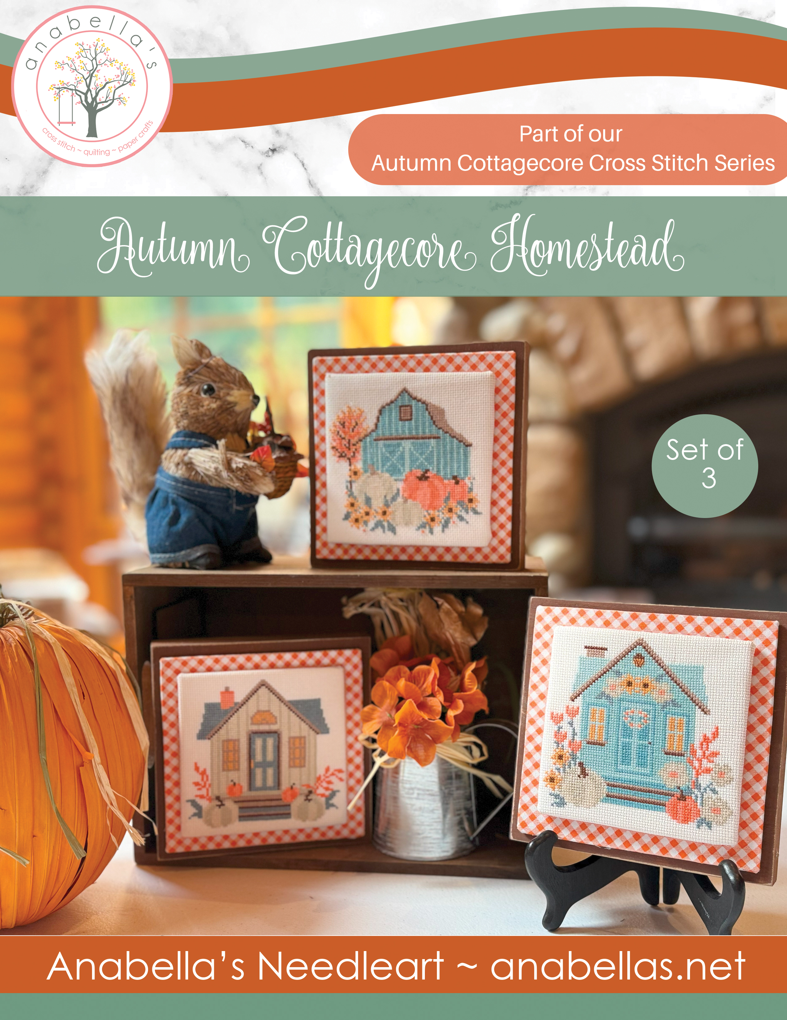 Autumn Cottagecore- "Homestead" - Cross Stitch Patte