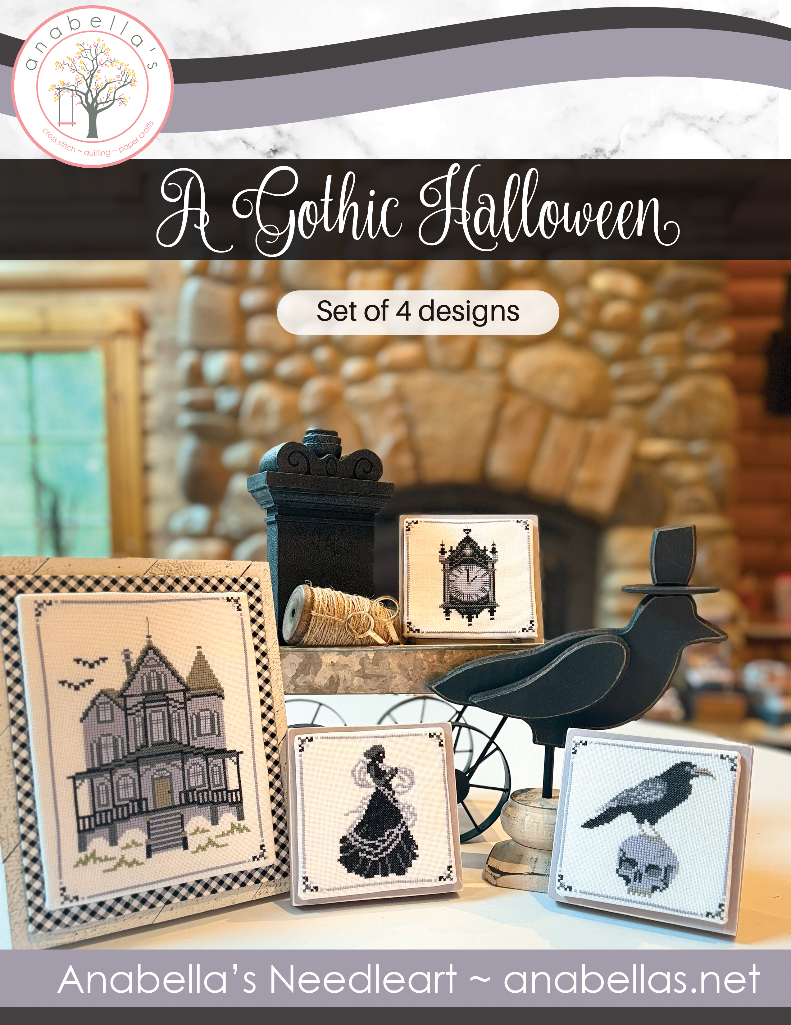 A Gothic Halloween - Cross Stitch Pattern 