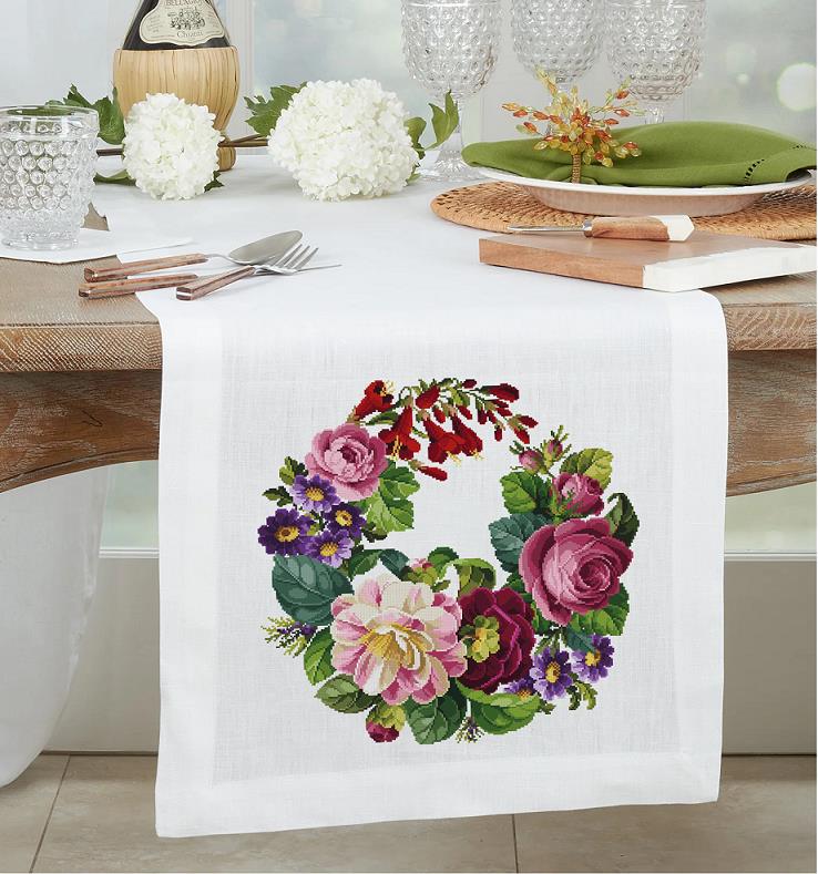 Arrangement of Flowers Bouquet - Cross Stitch Pattern