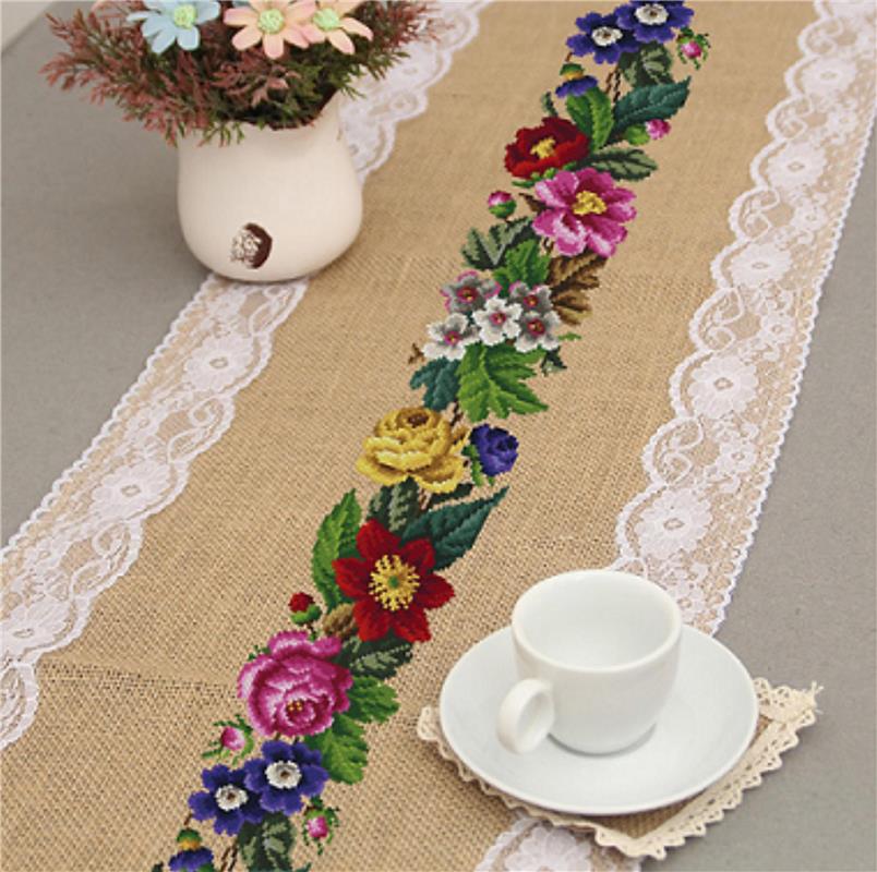A Berlinwork Mixed Flowers - Cross Stitch Pattern