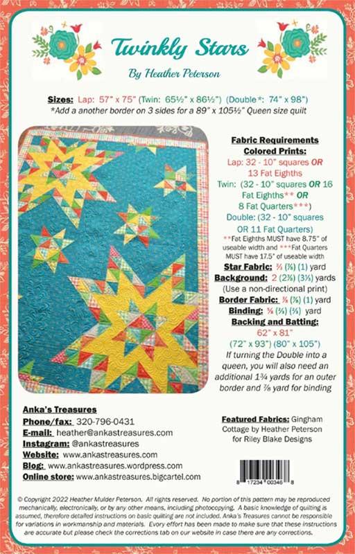 Twinkly Stars - Quilt Pattern
