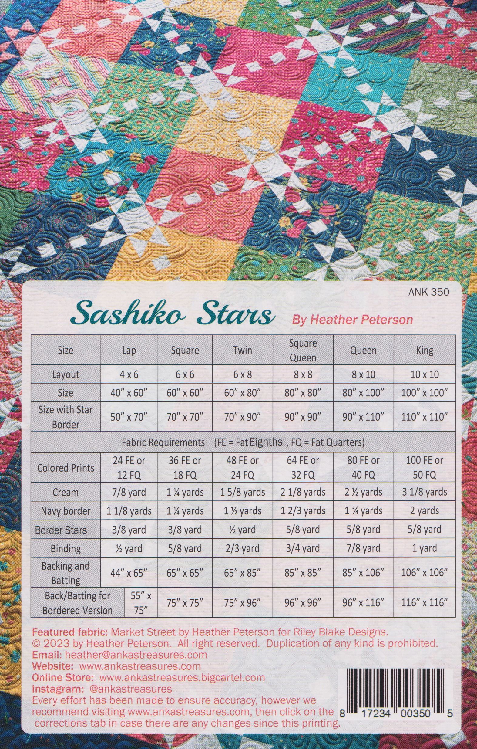 Sashiko Stars - Embroidery Pattern, different perspective #1, zoomed in. Select this picture to zoom back out.