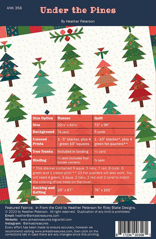 Under the Pines - Christmas Quilt Pattern