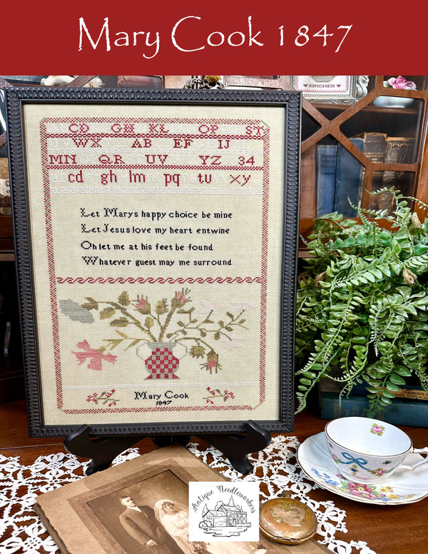 Mary Cook 1847 - Cross Stitch Pattern