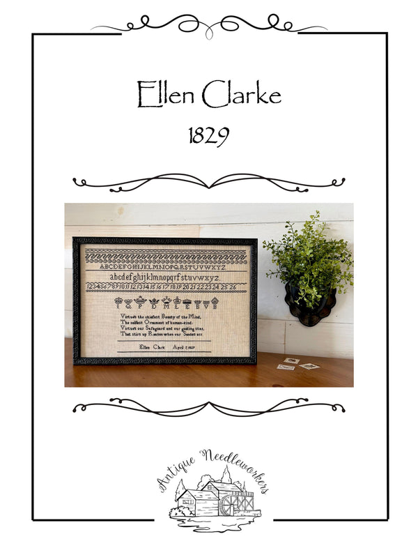 Ellen Clarke 1829 - Cross Stitch Pattern
