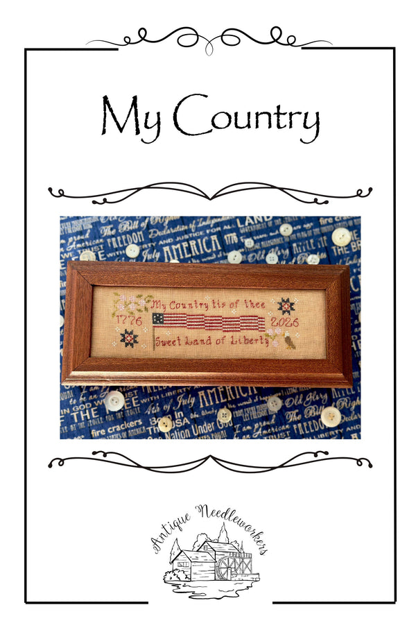 My Country - Patriotic Cross Stitch Pattern