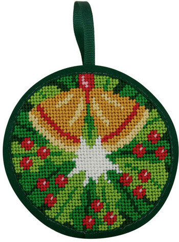 Wreath Christmas Ornament - Needlepoint Kit