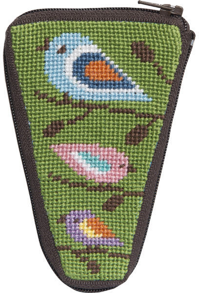 Scissor Case - Birds Of Color - Needlepoint Kit