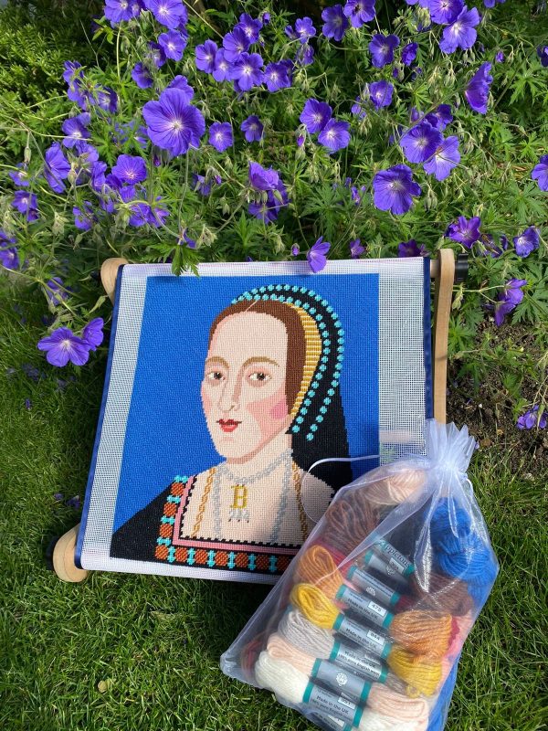 Anne Boleyn - Needlepoint / Tapestry Kits, different perspective #1, zoomed in. Select this picture to zoom back out.