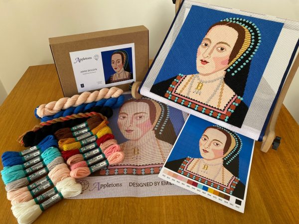 Anne Boleyn - Needlepoint / Tapestry Kits, different perspective #2, zoomed in. Select this picture to zoom back out.