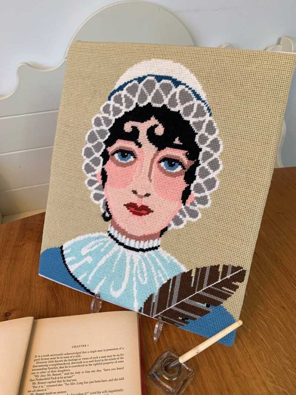 Jane Austen - Needlepoint / Tapestry Kits, different perspective #1, zoomed in. Select this picture to zoom back out.