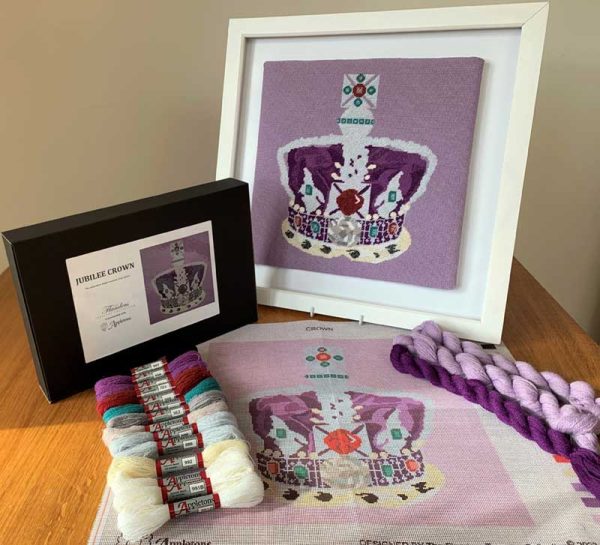 The Imperial State Crown - Needlepoint / Tapestry Kits, different perspective #2, zoomed in. Select this picture to zoom back out.