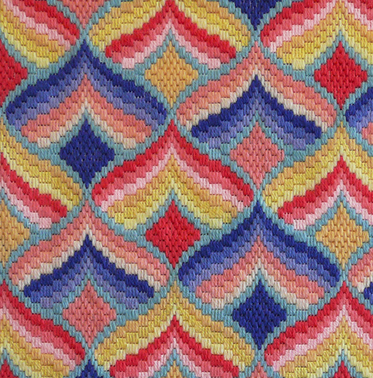 The Bargello Sisters Ice Cream - Needlepoint / Tapestry Kits, zoomed in. Select this picture to zoom back out.