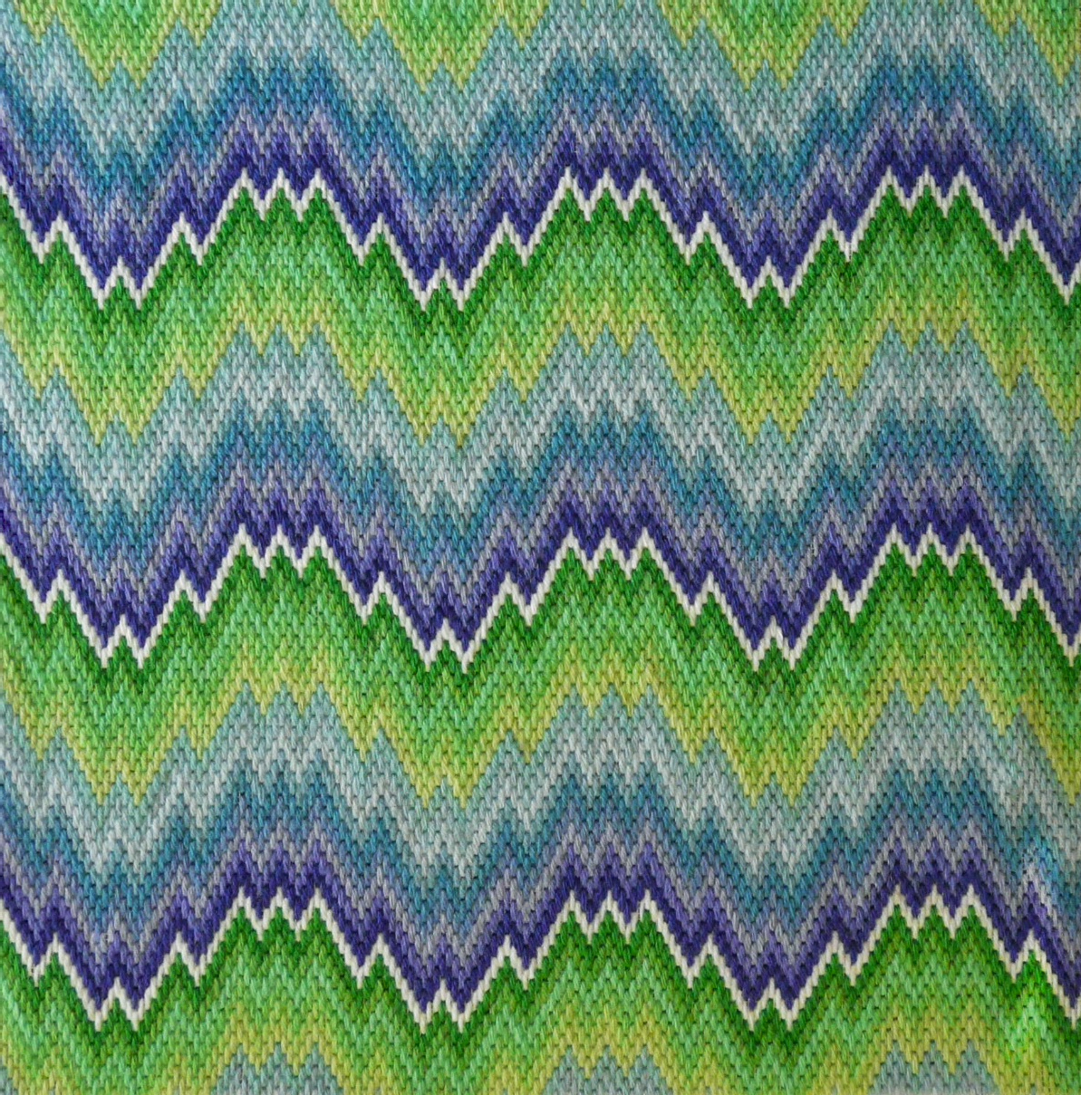 The Bargello Sisters Waves - Needlepoint / Tapestry Kits, zoomed in. Select this picture to zoom back out.