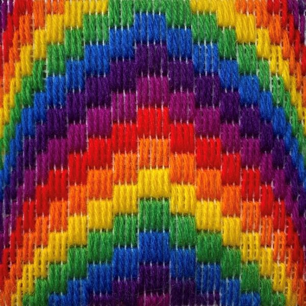 Bargello Mini Kit - Needlepoint / Tapestry Kits, different perspective #1, zoomed in. Select this picture to zoom back out.
