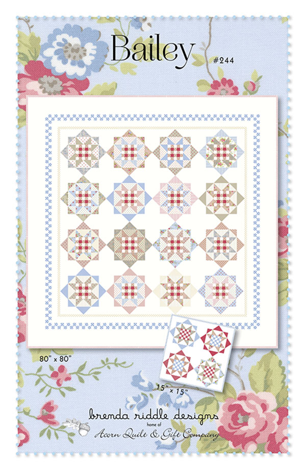 Bailey - Quilt Pattern, zoomed in. Select this picture to zoom back out.
