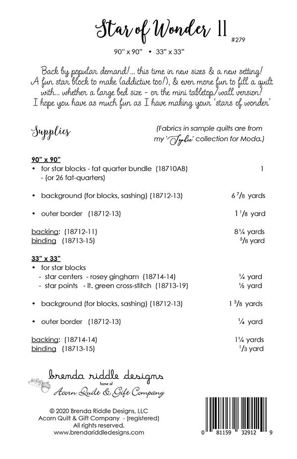 Star Of Wonder II - Quilt Pattern