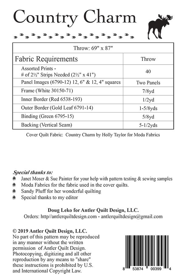 Country Charm - Quilt Pattern