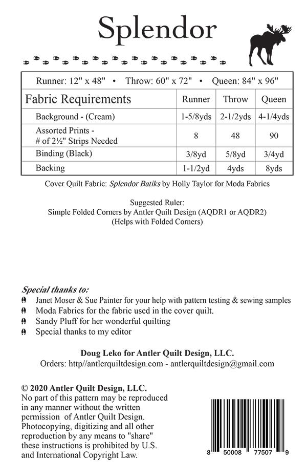 Splendor - Quilt Pattern