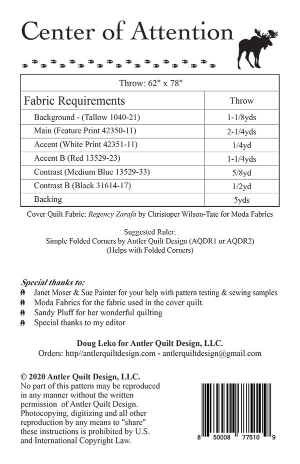 Center Of Attention - Quilt Pattern