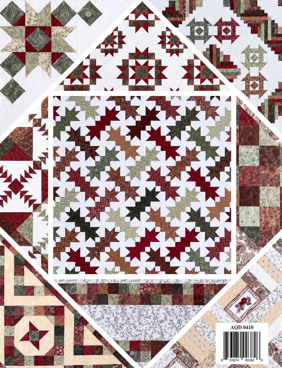 Once Upon A Memory - Christmas Quilt Book, different perspective #1, zoomed in. Select this picture to zoom back out.